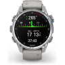 Часы GARMIN DESCENT MK3 – 43 MM STAINLESS STEEL WITH FOG GRAY SILICONE BAND 11605